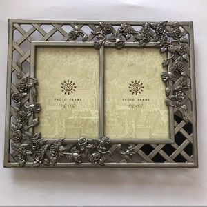 Frame new Double metallic floral brushed metal